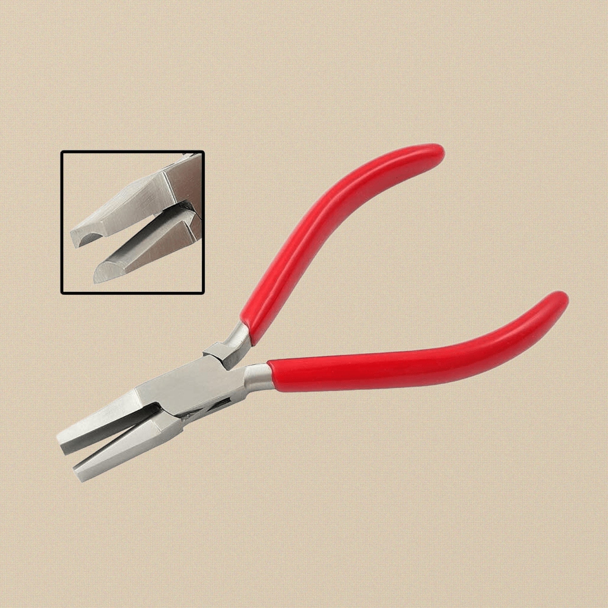 Concave/Convex Forming Pliers, Stainless Steel, 5 Inch, for Jewellery Ring Bending, Holding and Wire Work | Jewellery Making Tools | Toolsmith Ltd UK
