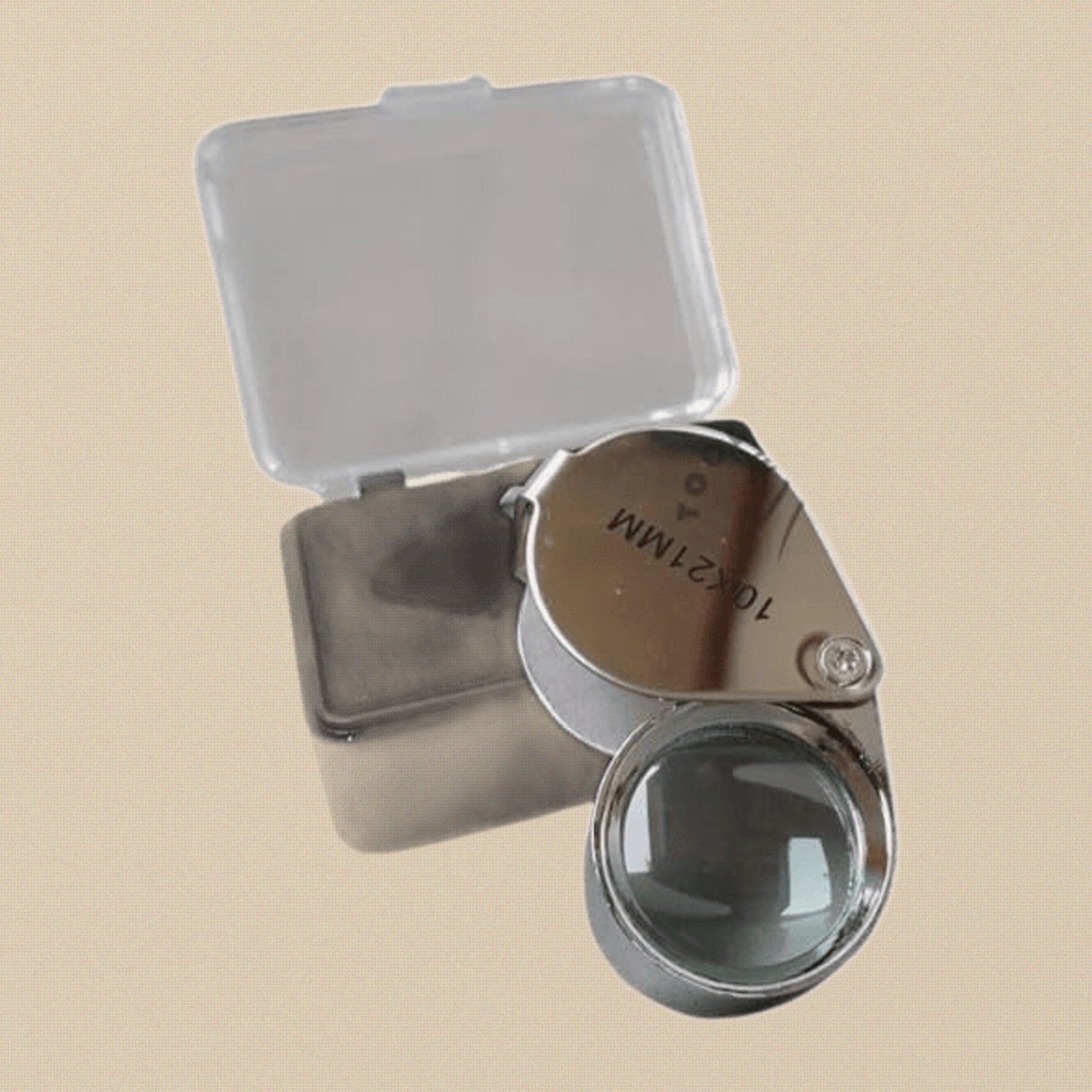 Jeweller's Magnifying Glass Loupe, 10x21mm, Portable Watch Repair Tool with Case | Watch & Clock Tools | Toolsmith Ltd UK