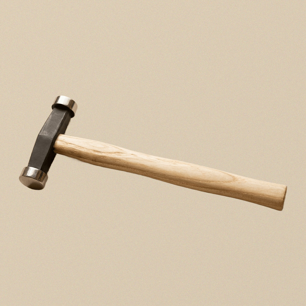 Planishing Hammer 16 oz, Chasing Jewellery Making Tool, Wire Forming Repousse Craft Hammer with Wooden Handle | Jewellery Making Tools | Toolsmith Ltd UK