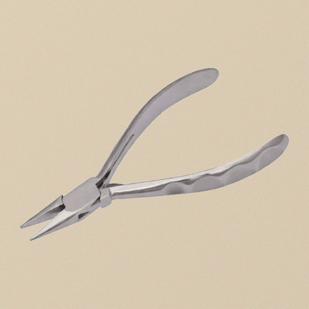 Design Handles Chain Nose Pliers for Jewellery Making, Polished Stainless Steel, 5.5 Inch, Wire Crafts Tool | Jewellery Making Tools | Toolsmith Ltd UK