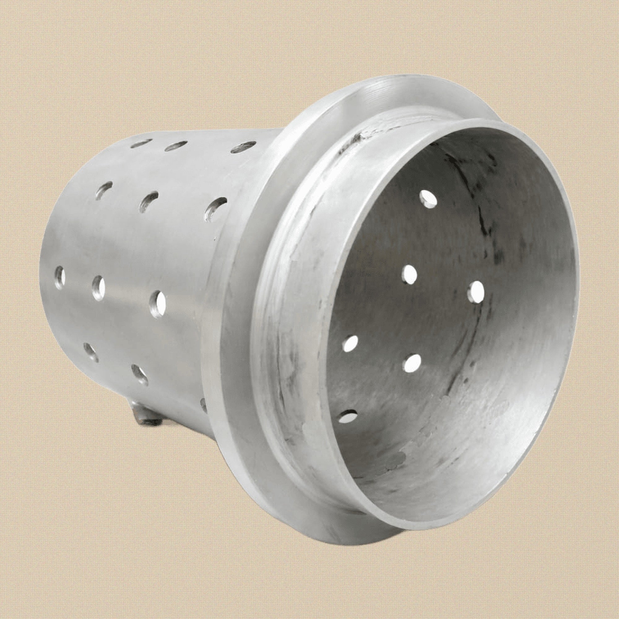 Heavy Duty Perforated Casting Flask, Stainless Steel, 4" x 5.7", Medium Size, Vacuum Casting, 1/8" Wall Thickness | Jewellery Making Tools | Toolsmith Ltd UK