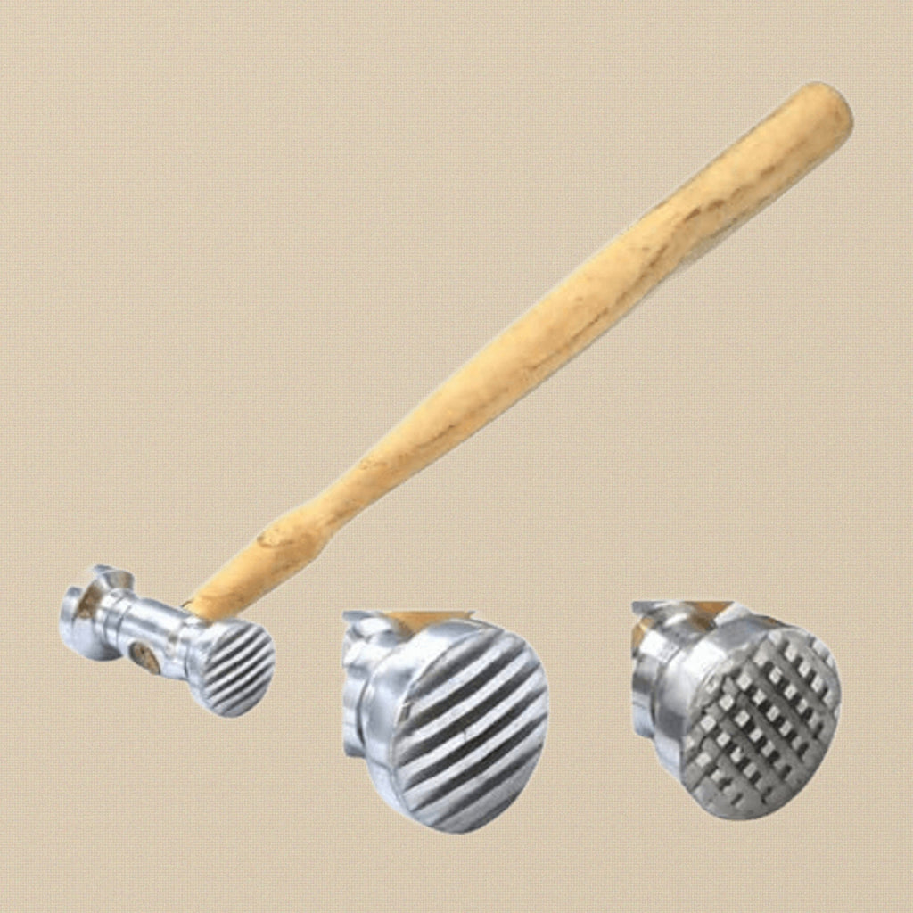 Texturing Hammers with Checkered and Wide Stripe Heads, Metal Jewellery Making Designing Tool, Repousse Hammer | Jewellery Making Tools | Toolsmith Ltd UK