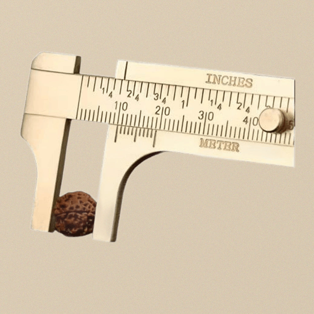 4" Brass Sliding Caliper, 100 mm, Notched Jaws for Jewellery and Watch Measurement, Gem and Bead Gauge | Watch & Clock Tools | Toolsmith Ltd UK
