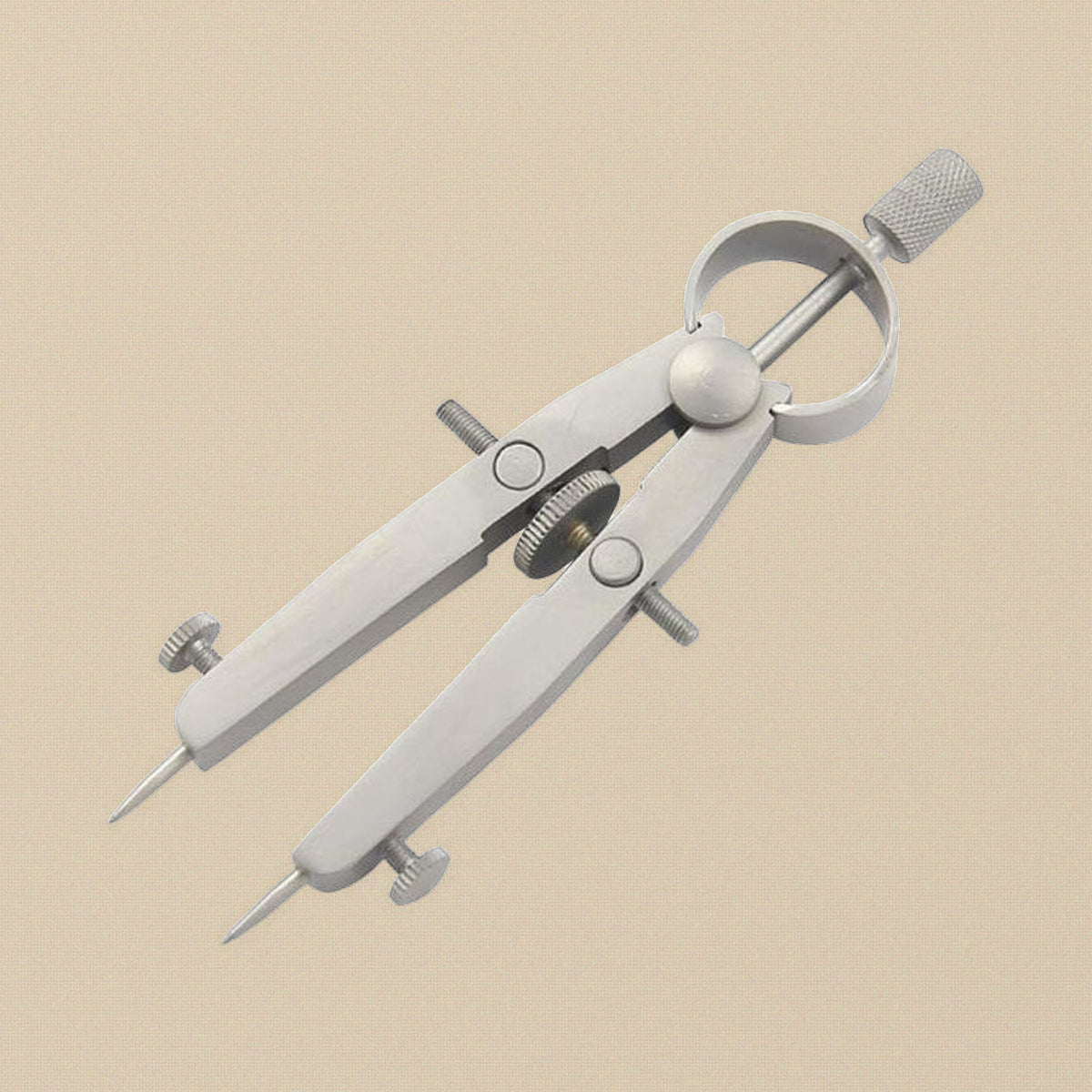 3 Inch Pointed Adjustable Calipers Dividers with Centre Wheel Adjustment and Replaceable Legs, Stainless Steel | Jewellery Making Tools | Toolsmith Ltd UK