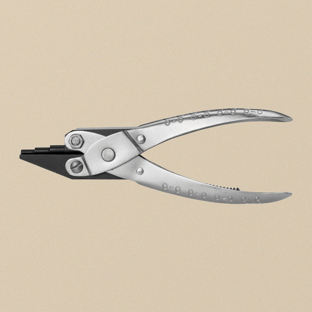 3-Step Round and Concave Parallel Pliers, 140mm, 3-4-5 mm Loops, Jewellery Making Tool with Spring | Jewellery Making Tools | Toolsmith Ltd UK