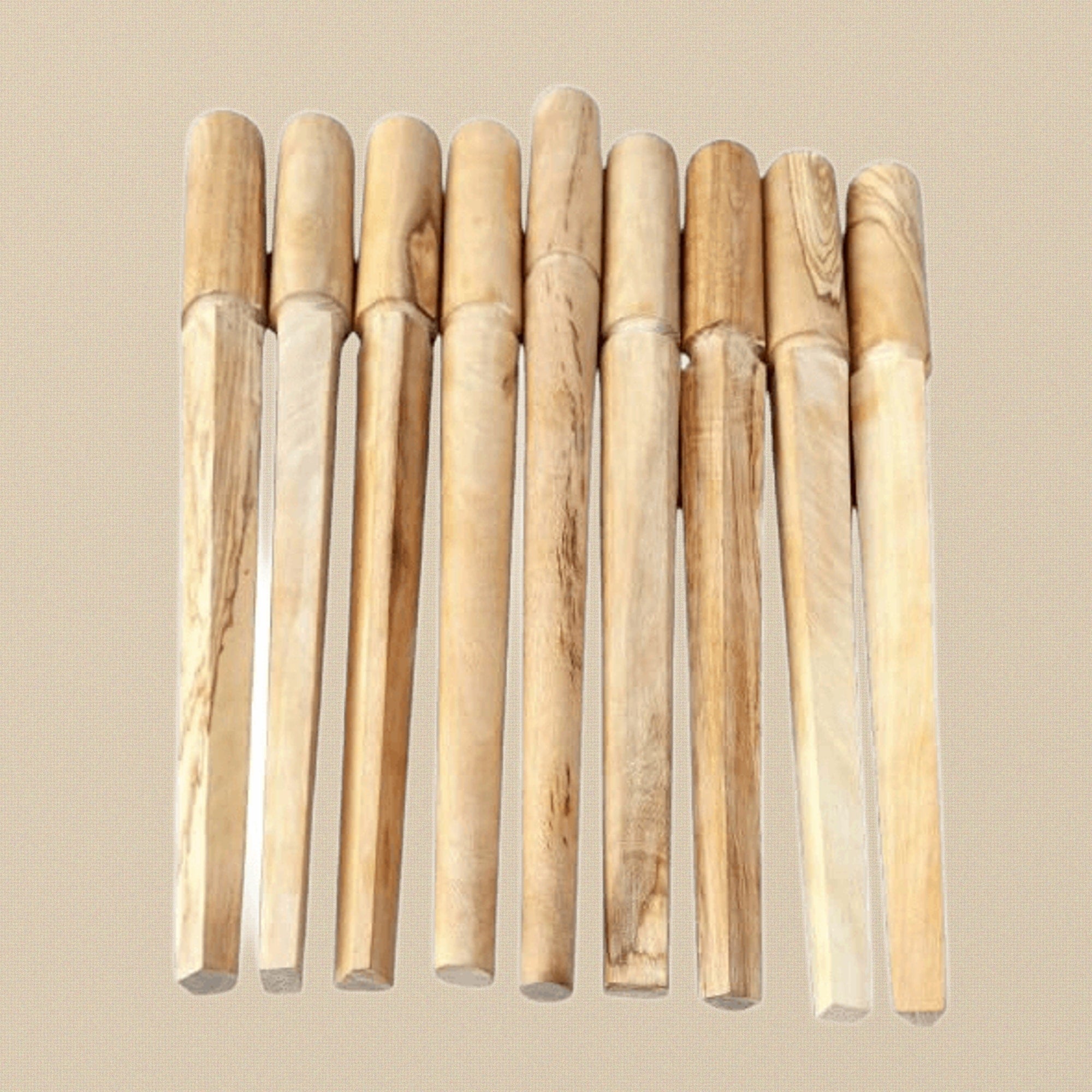 Set of 9 Hard Wood Ring Mandrels for Jewellery Making, Multiple Design Shapes Including Square, Rectangle, Triangle, Oval, Round, Diamond, Pentagon | Jewellery Making Tools | Toolsmith Ltd UK