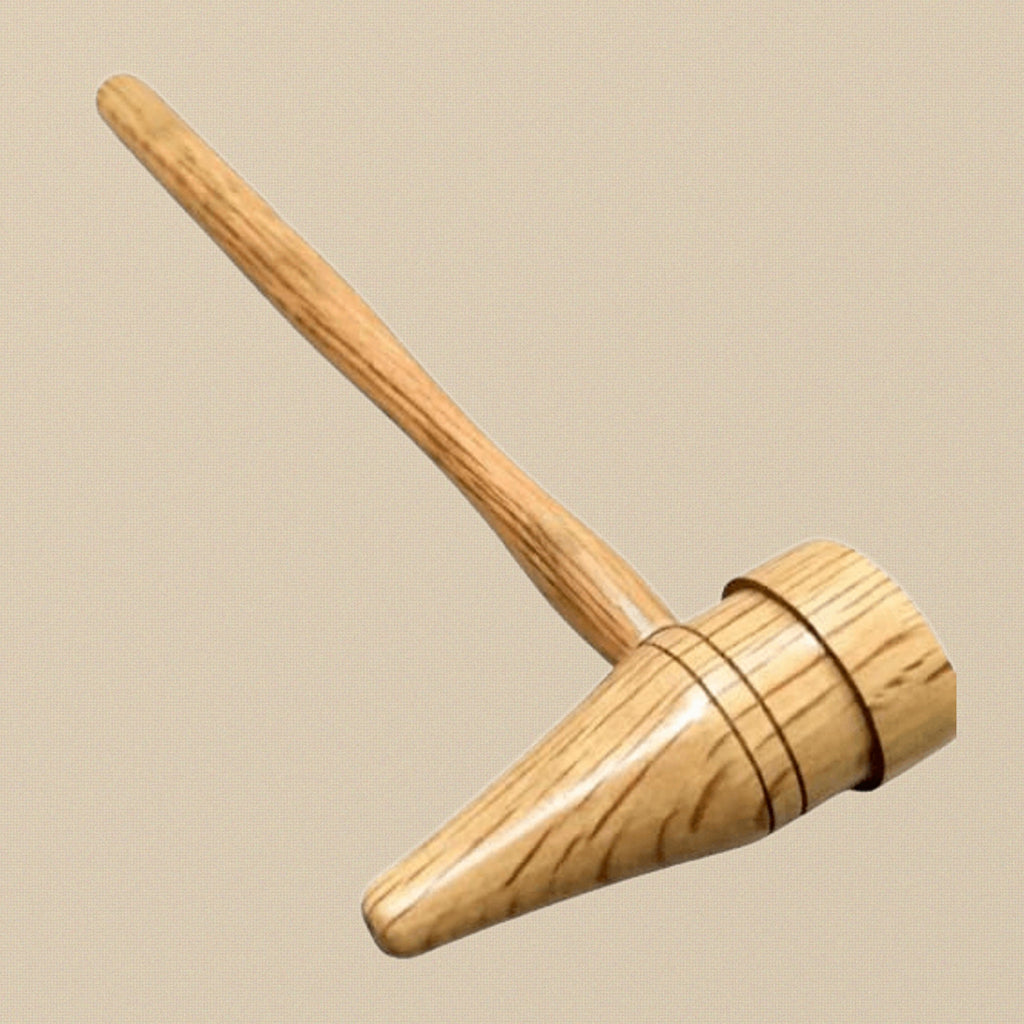 Solid Wood Mallet, 1-1/8" Flat Face Non-Marring Wooden Hammer with Natural Hardwood Construction for Woodworking and Crafts, Lightweight 1.5 Oz, 8.75-Inch | Hobby & Craft Tools | Toolsmith Ltd UK
