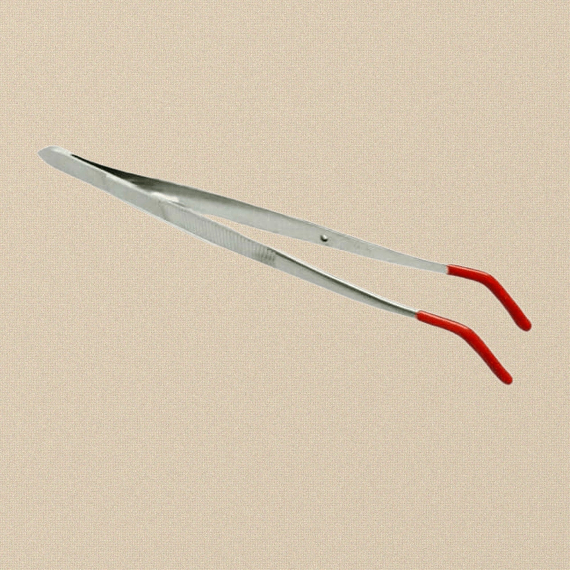 Precision Bent Tip Tweezers with Rubber Grips, PVC Coated, for Jewellery Making and Crafts | Jewellery Making Tools | Toolsmith Ltd UK