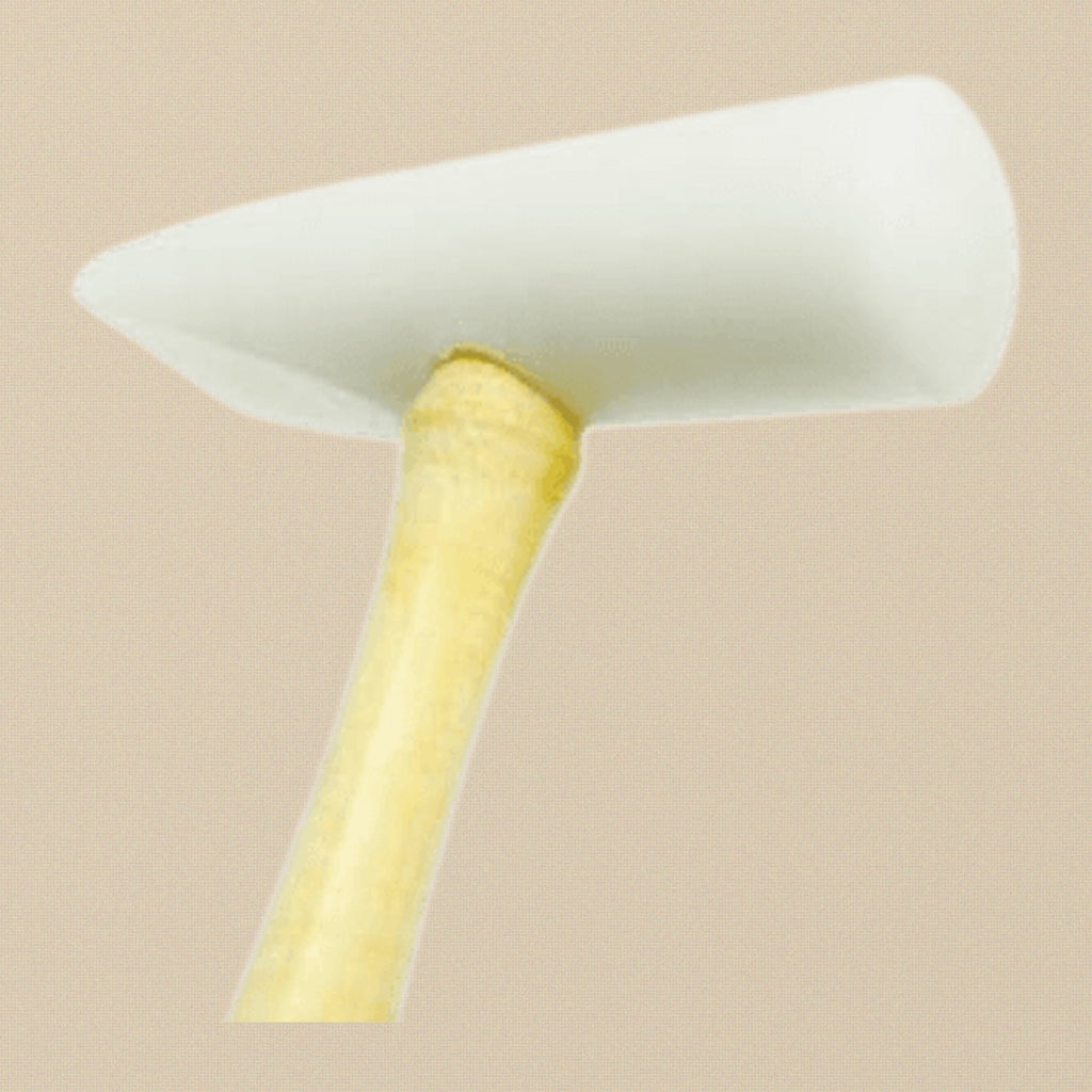 Nylon Hammer with Large Plastic Head, 12 cm Non-Marring Wedge Head, Metal Forming and Repousse Tool | Jewellery Making Tools | Toolsmith Ltd UK