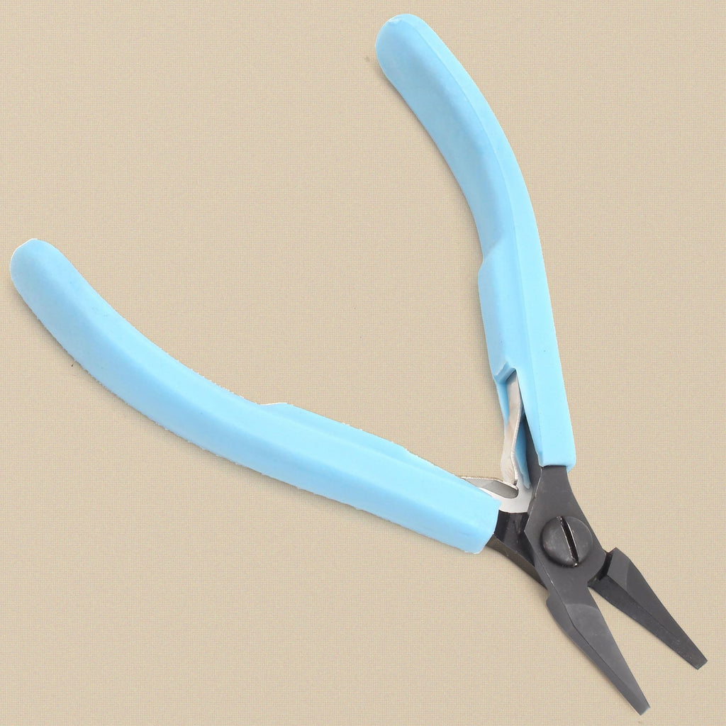 Economy flat nose pliers standing, jaws upward
