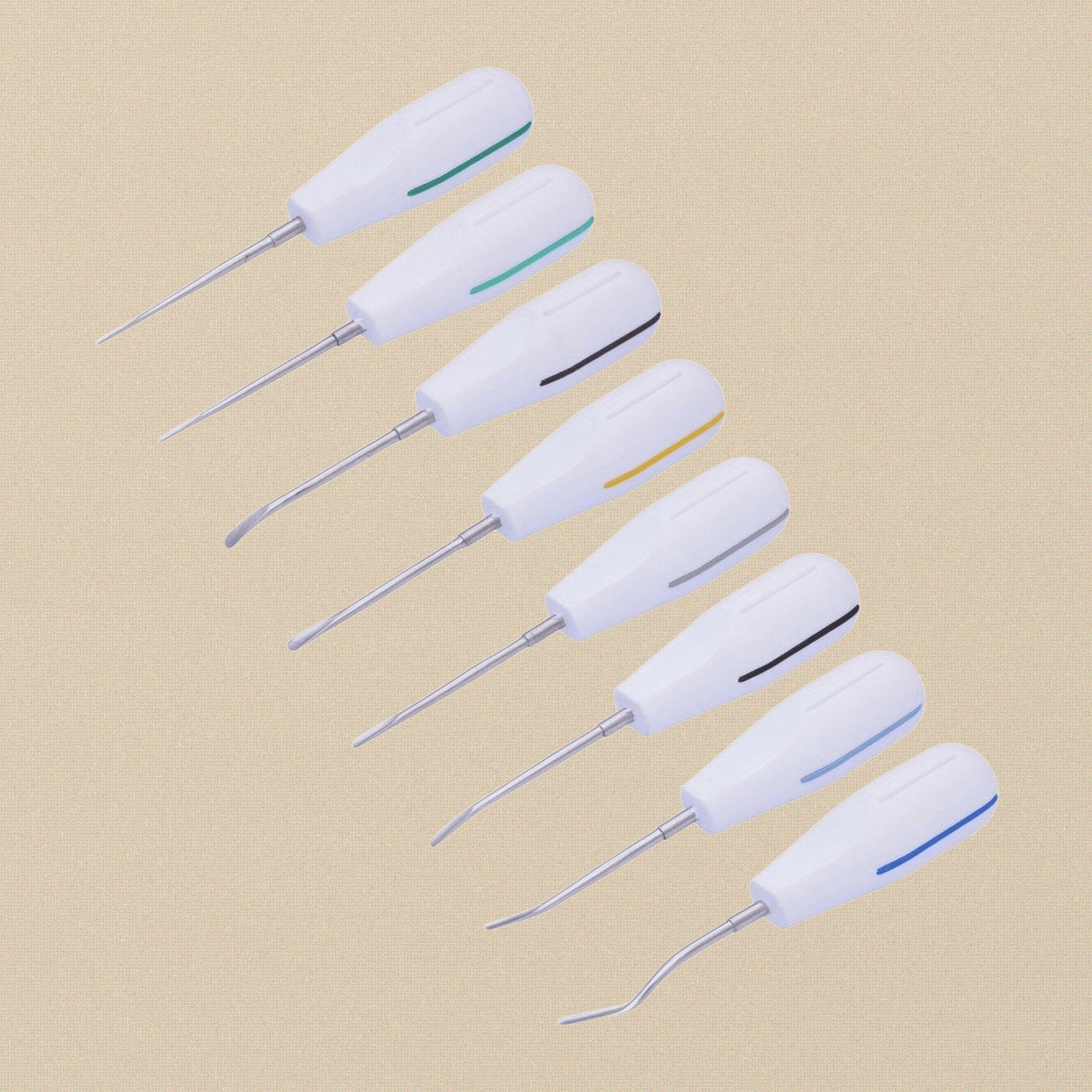 Precision Elevator & Lever Set, 8-Piece Surgical Steel, in Faux Leather Case | Surgical Instruments | Toolsmith Ltd UK