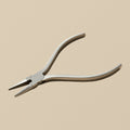 Square Handles Flat Nose Pliers, Stainless Steel, 120mm Slim Line, Multi Purpose for Jewellery and Optical Work | Jewellery Making Tools | Toolsmith Ltd UK