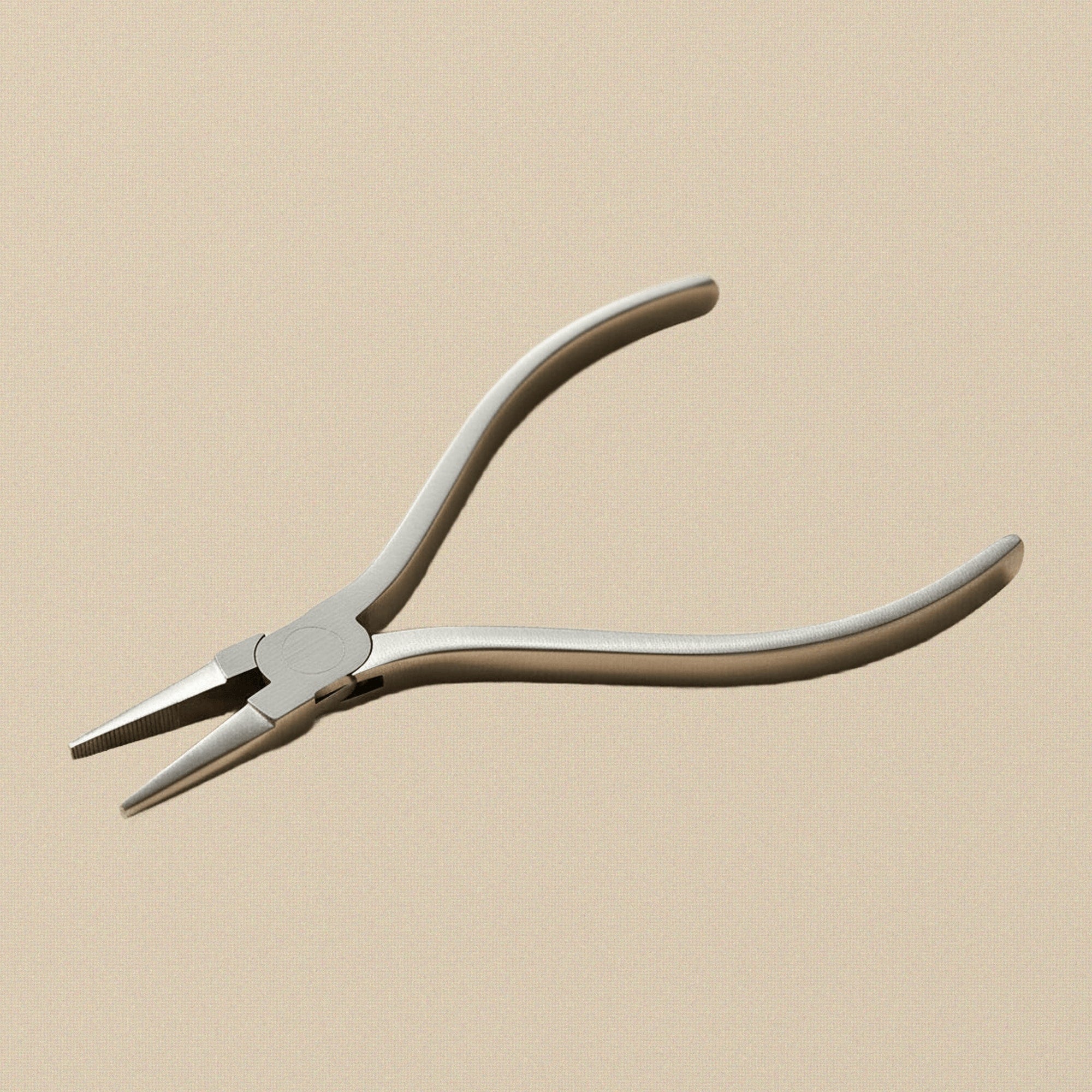 Square Handles Flat Nose Pliers, Stainless Steel, 120mm Slim Line, Multi Purpose for Jewellery and Optical Work | Jewellery Making Tools | Toolsmith Ltd UK