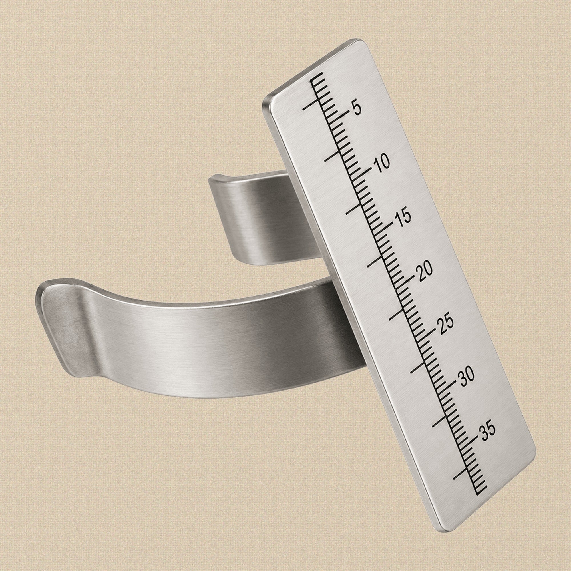 Endodontic Finger Gauge Ruler in Autoclavable German Stainless Steel