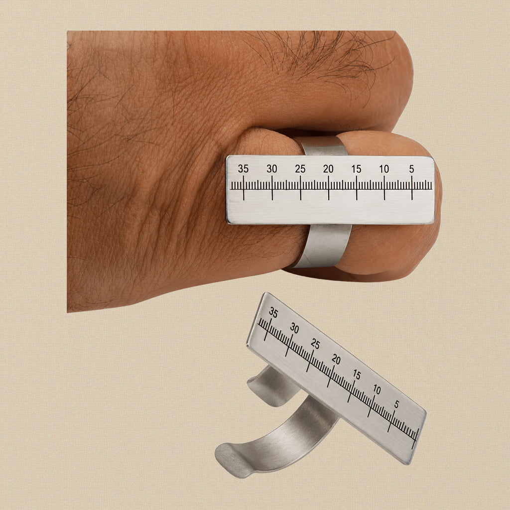 Endodontic Finger Gauge Ruler in Autoclavable German Stainless Steel