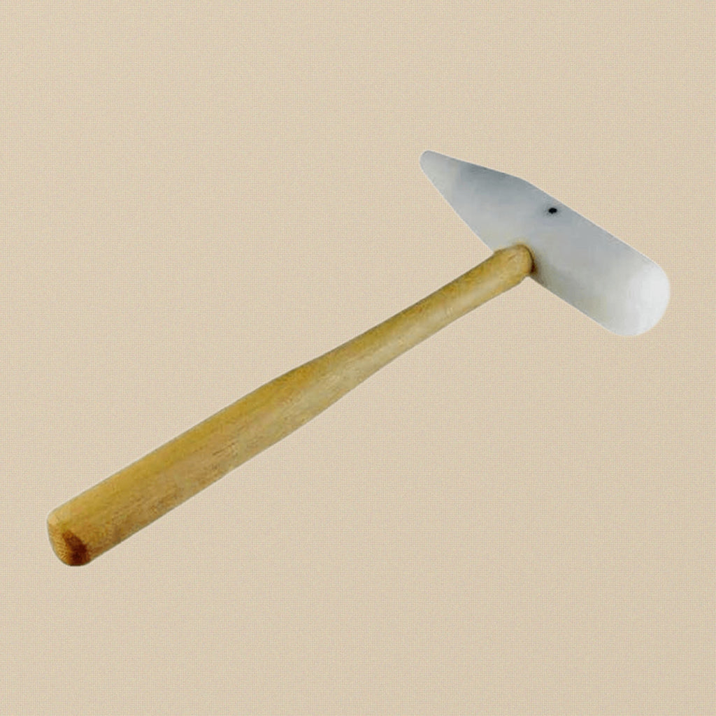Round and Cone Head Teflon Mallet with Wooden Handle, Jewellery & Crafts Forming, Repousse and Shaping | Jewellery Making Tools | Toolsmith Ltd UK