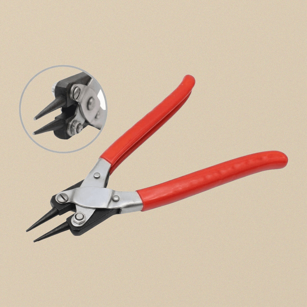 Round Nose Pliers, 200mm/8-inch, Parallel Action, PVC Grips, Smooth Jaw | Jewellery Making Tools | Toolsmith Ltd UK