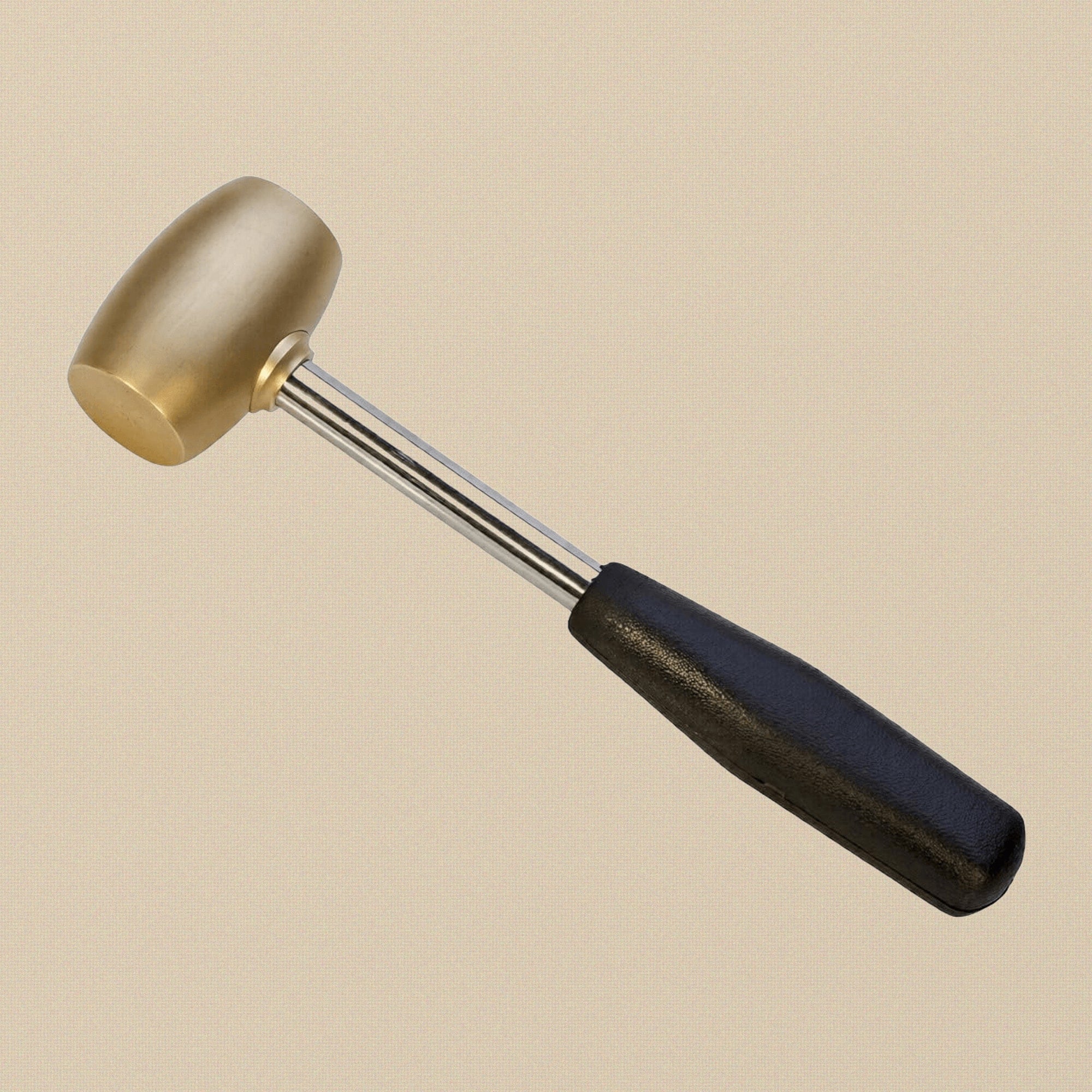 Heavy Duty Brass Hammer Mallet with Steel Handle, 2 LB, Jewellers Silversmith Dapping Tool | Jewellery Making Tools | Toolsmith Ltd UK