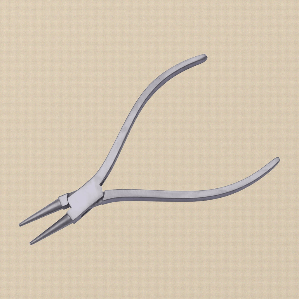 Round Nose Pliers with Square Handles, Stainless Steel, 120mm Slim Line, Multi Purpose for Jewellery and Optical Work | Jewellery Making Tools | Toolsmith Ltd UK