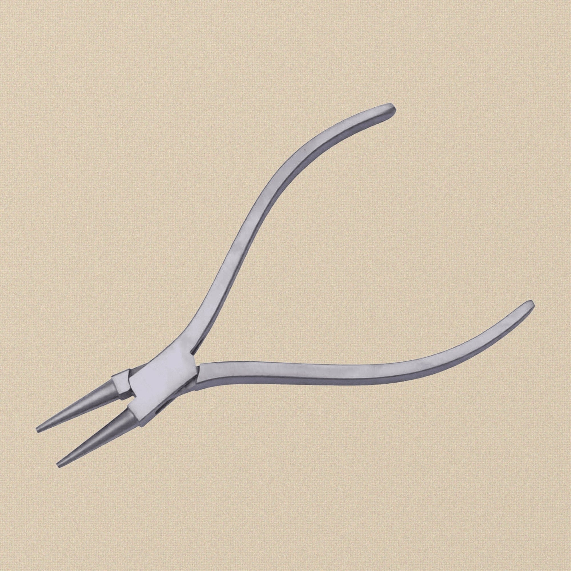 Round Nose Pliers with Square Handles, Stainless Steel, 120mm Slim Line, Multi Purpose for Jewellery and Optical Work | Jewellery Making Tools | Toolsmith Ltd UK