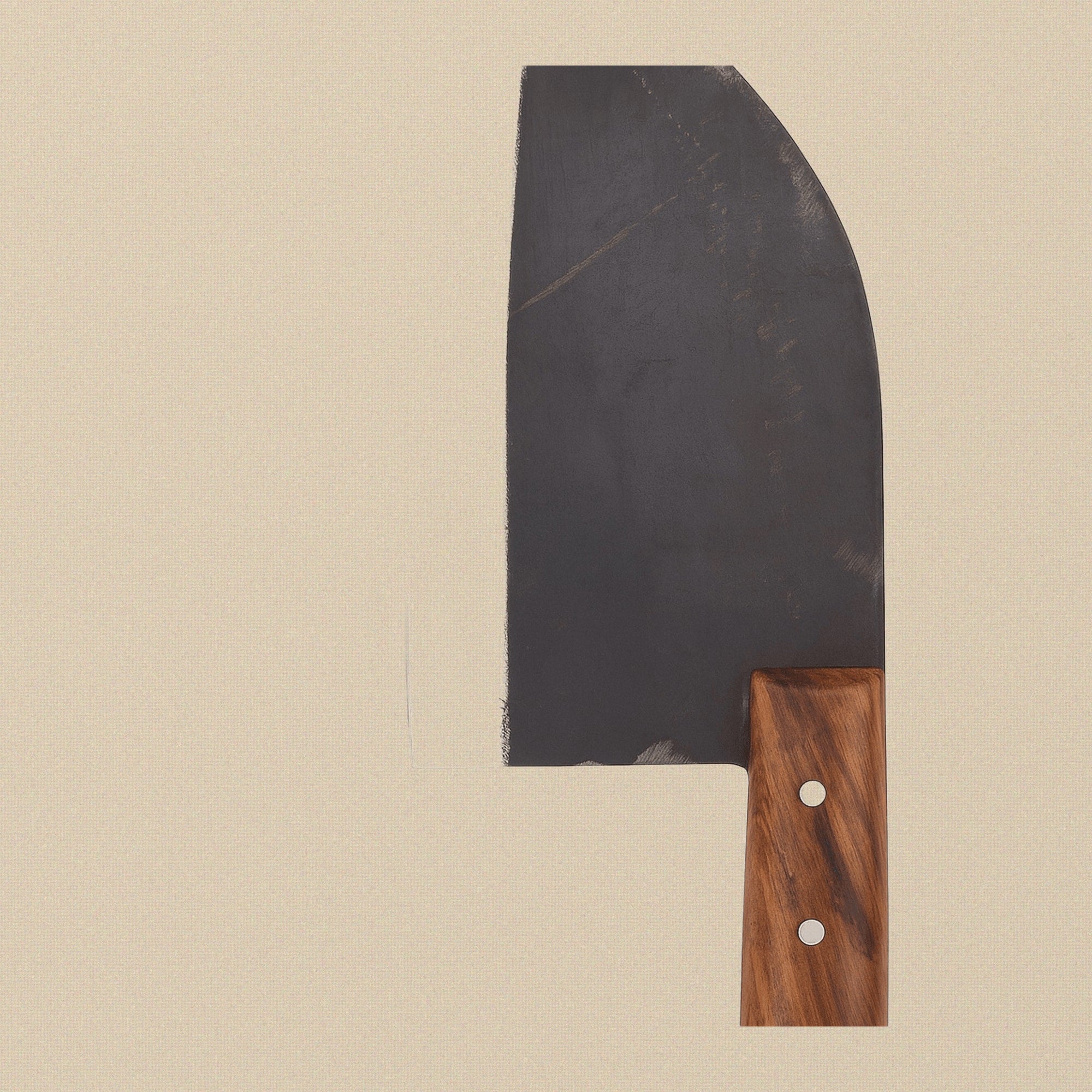 D2 Steel Cleaver Chopper, 325 mm, with Wenge Wood Handle and Leather Sheath | Cleaver | Toolsmith Ltd UK