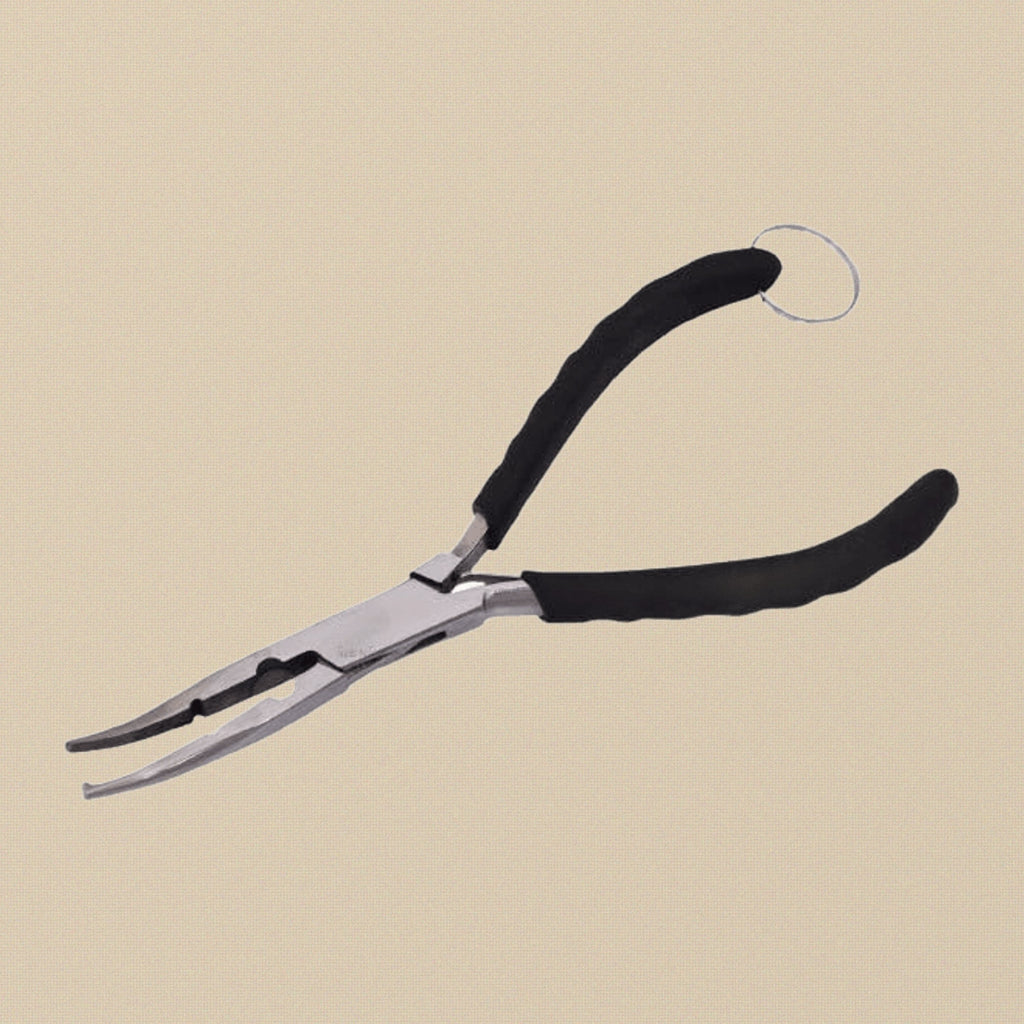 Curved Fishing Pliers, 14 cm Hook Remover, Split Ring Tool, Multi-Purpose Tackle | Jewellery Making Tools | Toolsmith Ltd UK
