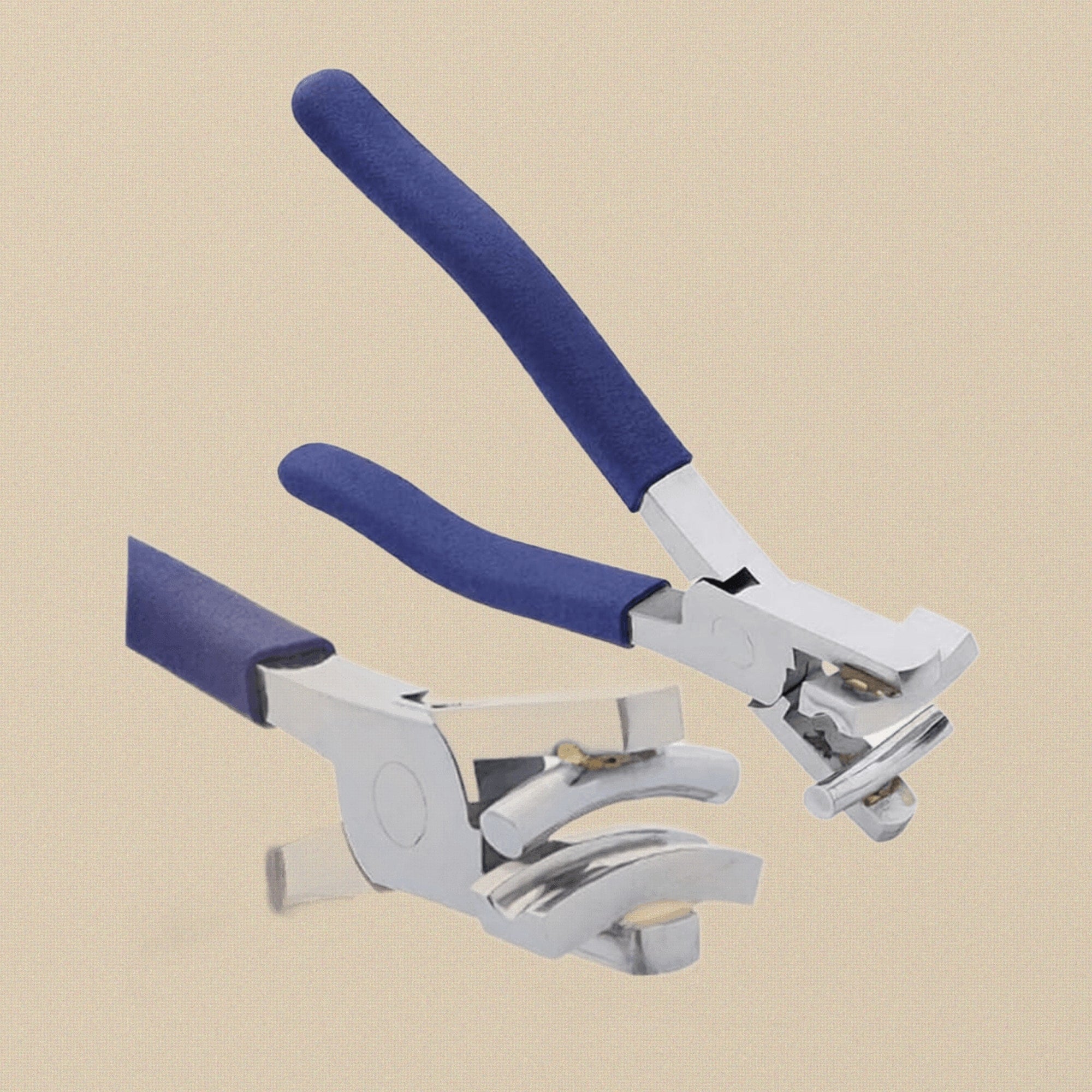 7/16" Channel Anticlastic Pliers for Jewellery Making, Rings Bangles Bracelet Forming and Repair, Blue Handles, Stainless Steel | Jewellery Making Tools | Toolsmith Ltd UK