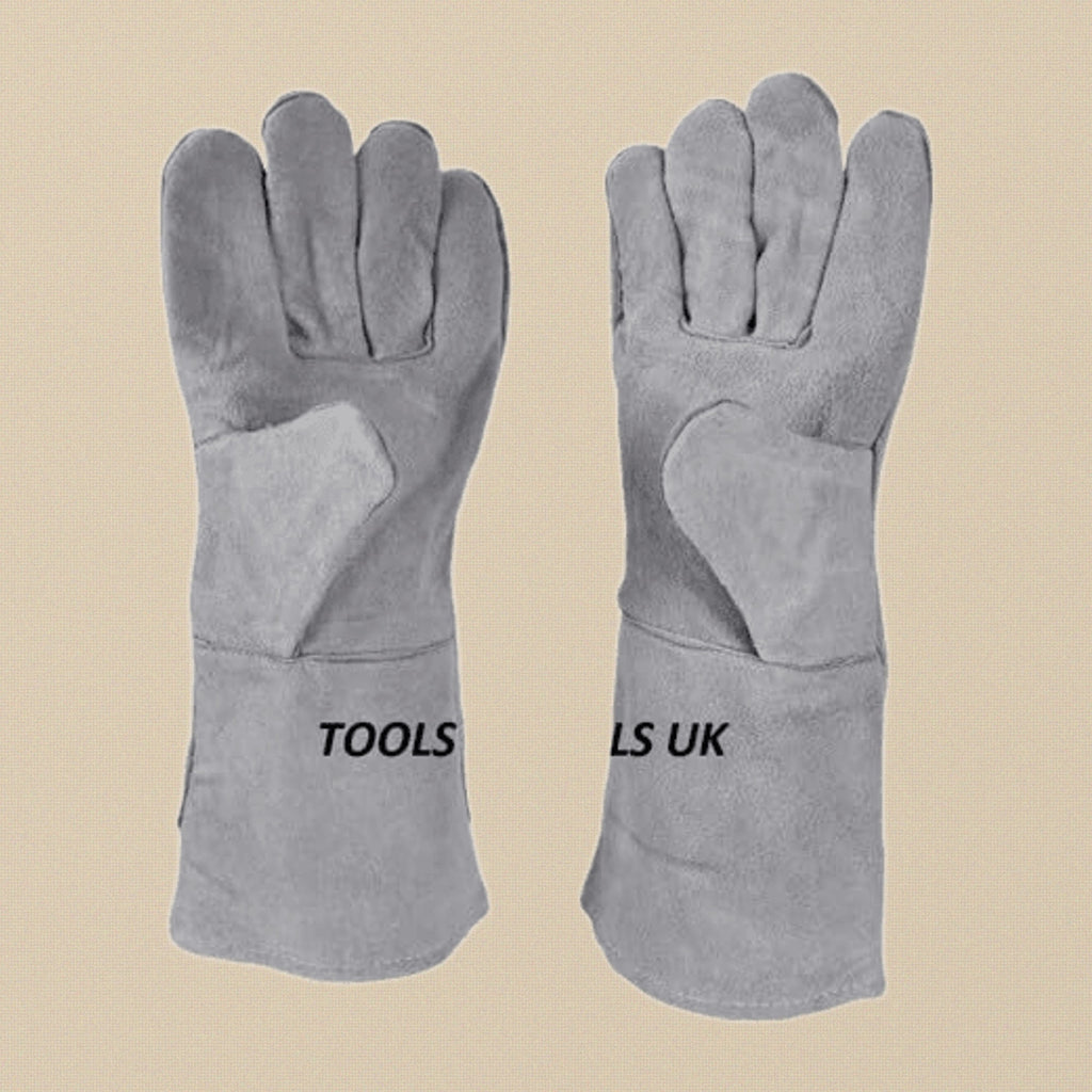 Professional Foundry Casting Kit, 33 cm Leather Protective Gloves, 1 kg Graphite Crucible with 34 cm Metal Pouring Tongs | Jewellery Making Tools | Toolsmith Ltd UK