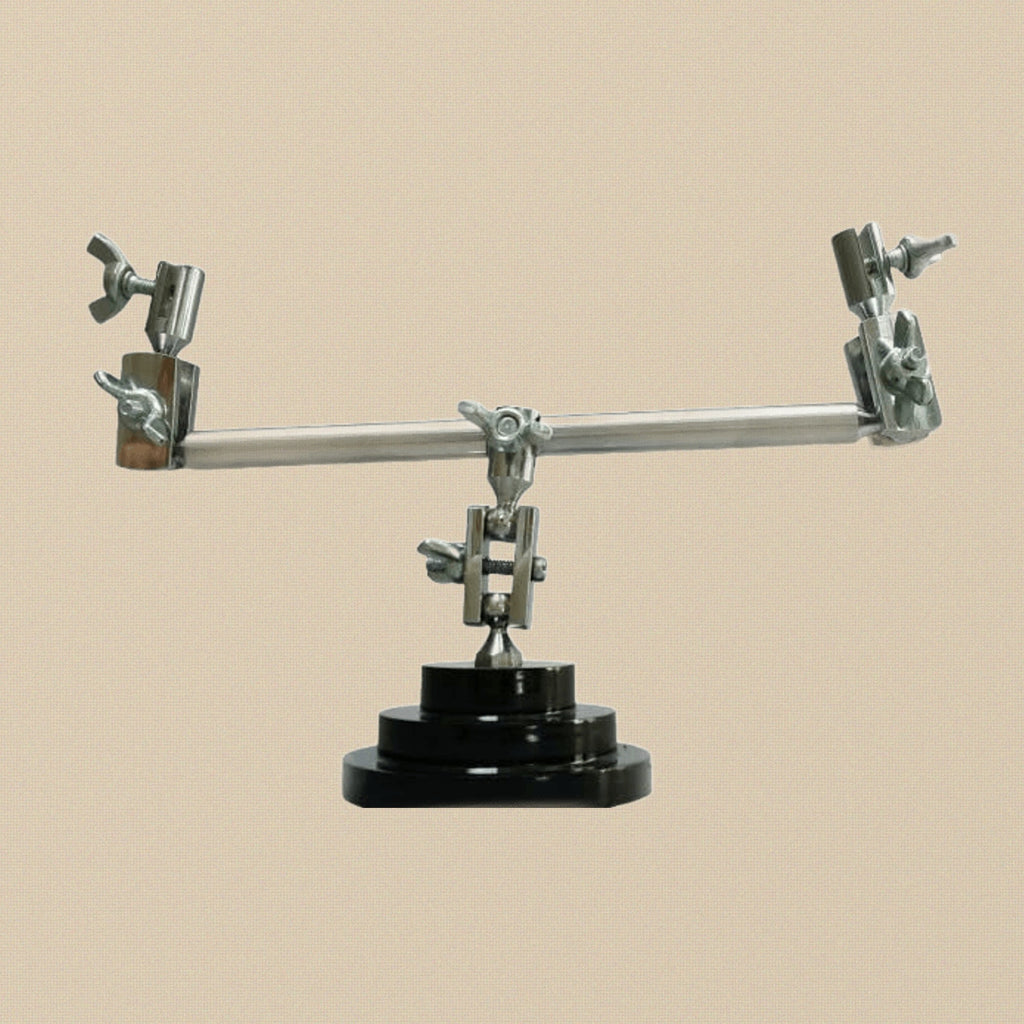 Heavy Duty Third Hand Base with Double Clamp, Helping Hand Tool for Jewellery Making, Hands Free Soldering with Tweezer Holder | Jewellery Making Tools | Toolsmith Ltd UK