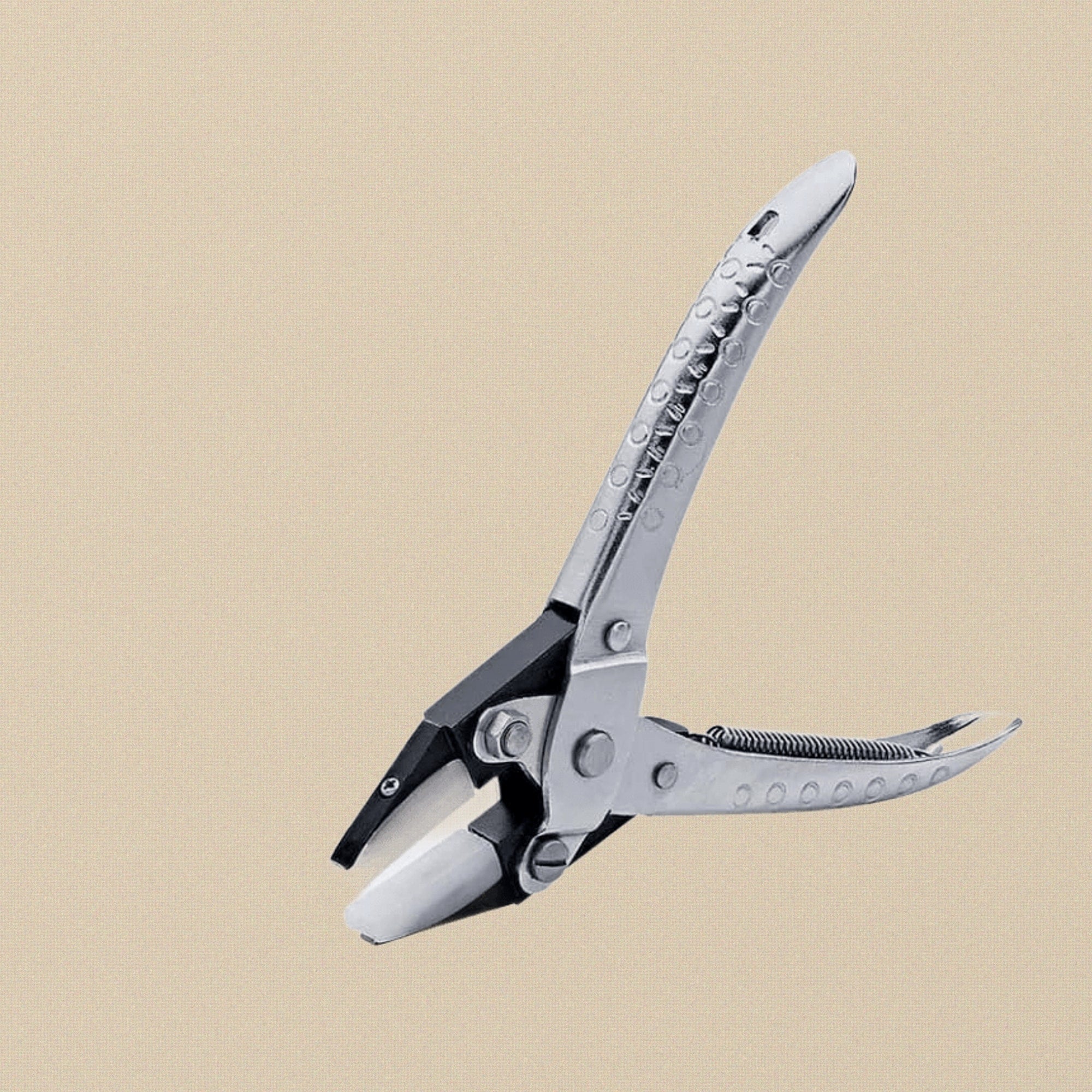Parallel Action Nylon Jaws Flat Nose Pliers, 140 mm, with Extra Jaws, for Jewellery and Crafts | Jewellery Making Tools | Toolsmith Ltd UK