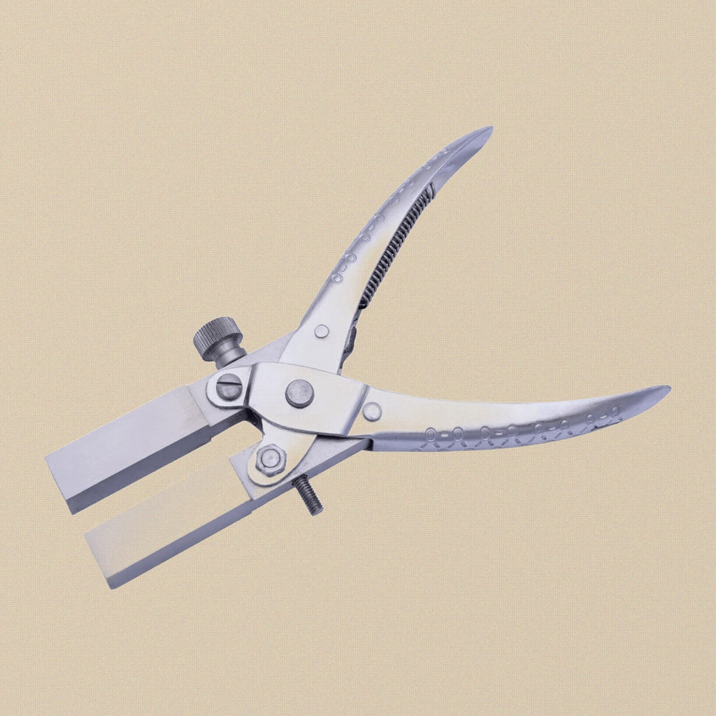 Professional Jewellery Making Parallel Action Square Bail Pliers, 12mm x 12mm Jaws with Stop, Metal Crafting Tool, 6-Inch | Jewellery Making Tools | Toolsmith Ltd UK