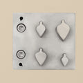 Pointed Leaf Steel Disc Cutter Set, 4 Punches, 9-25 mm, Jewellery Making Tool