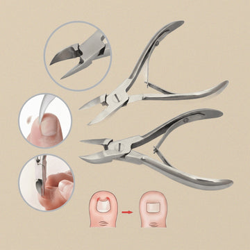 Double-Spring Toe-Nail Nippers, 4.5-Inch Podiatry Cutters | Personal Grooming Tools | Toolsmith Ltd UK