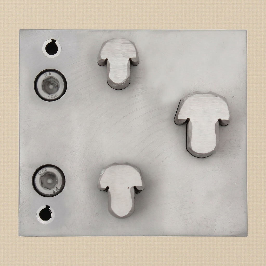 Mushroom Steel Disc Cutter Set, 3 Punches, 13-21 mm, Jewellery Making Tool | Disc Cutter Set | Toolsmith Ltd UK