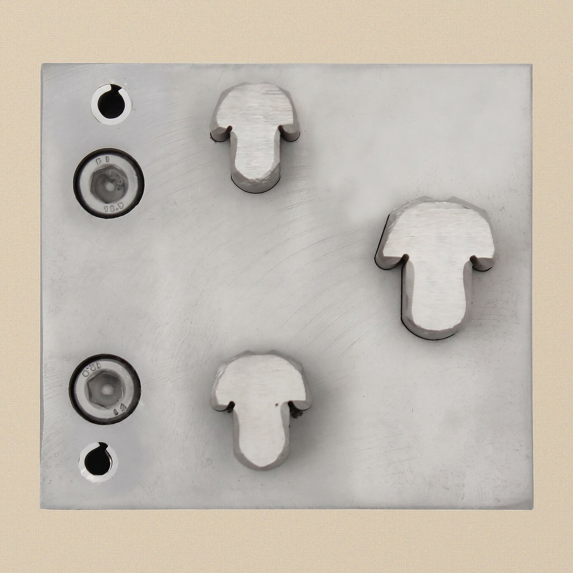 Mushroom Steel Disc Cutter Set, 3 Punches, 13-21 mm, Jewellery Making Tool | Disc Cutter Set | Toolsmith Ltd UK