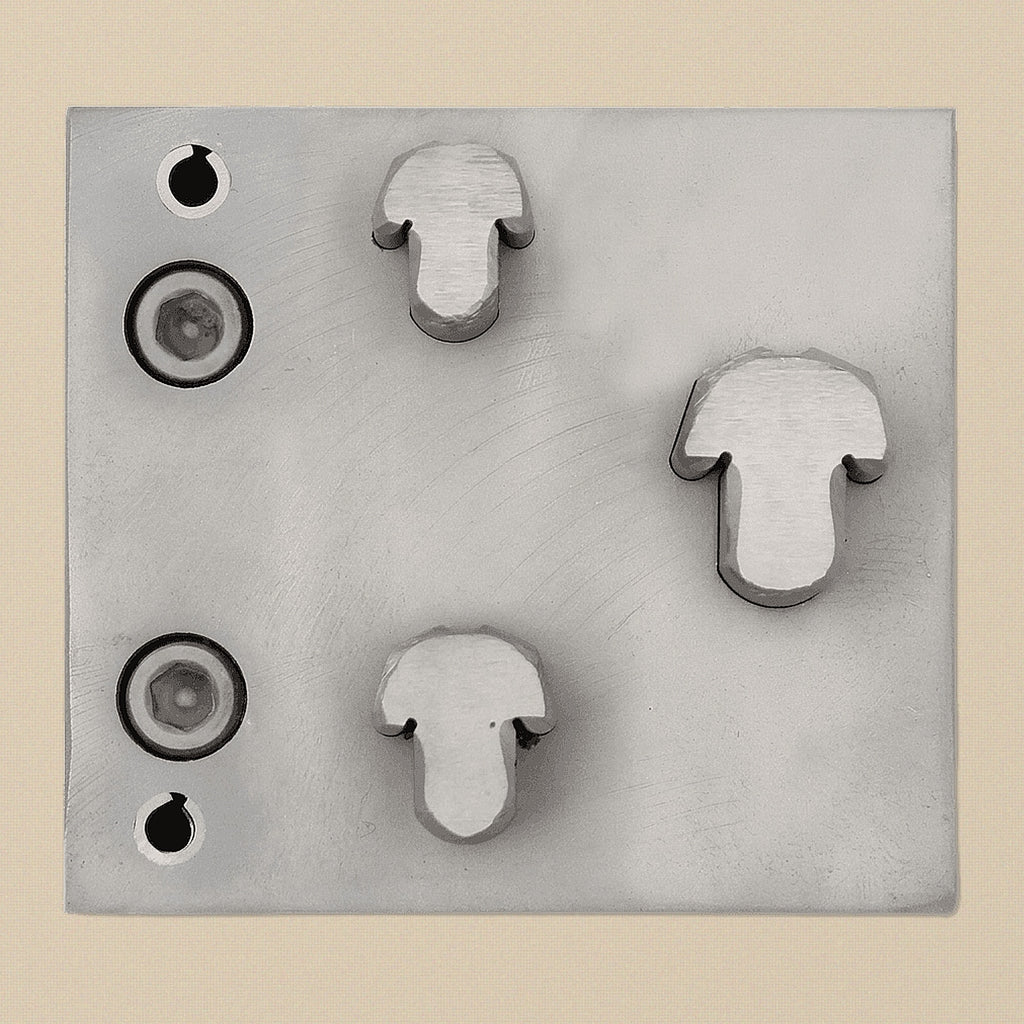Mushroom Steel Disc Cutter Set, 3 Punches, 13-21 mm, Jewellery Making Tool