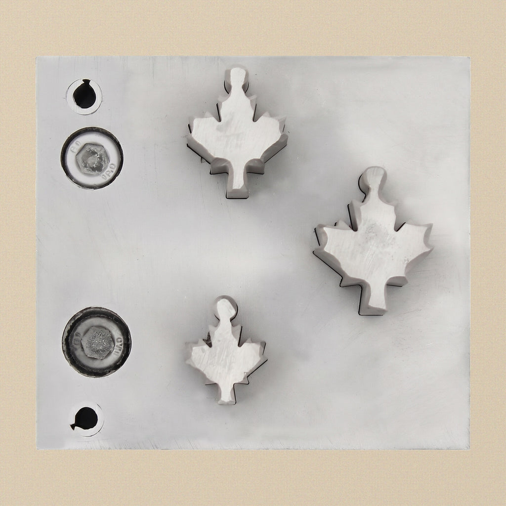 Maple Leaf Steel Disc Cutter Set, 3 Punches, 13-25 mm, Jewellery Making Tool | Disc Cutter Set | Toolsmith Ltd UK