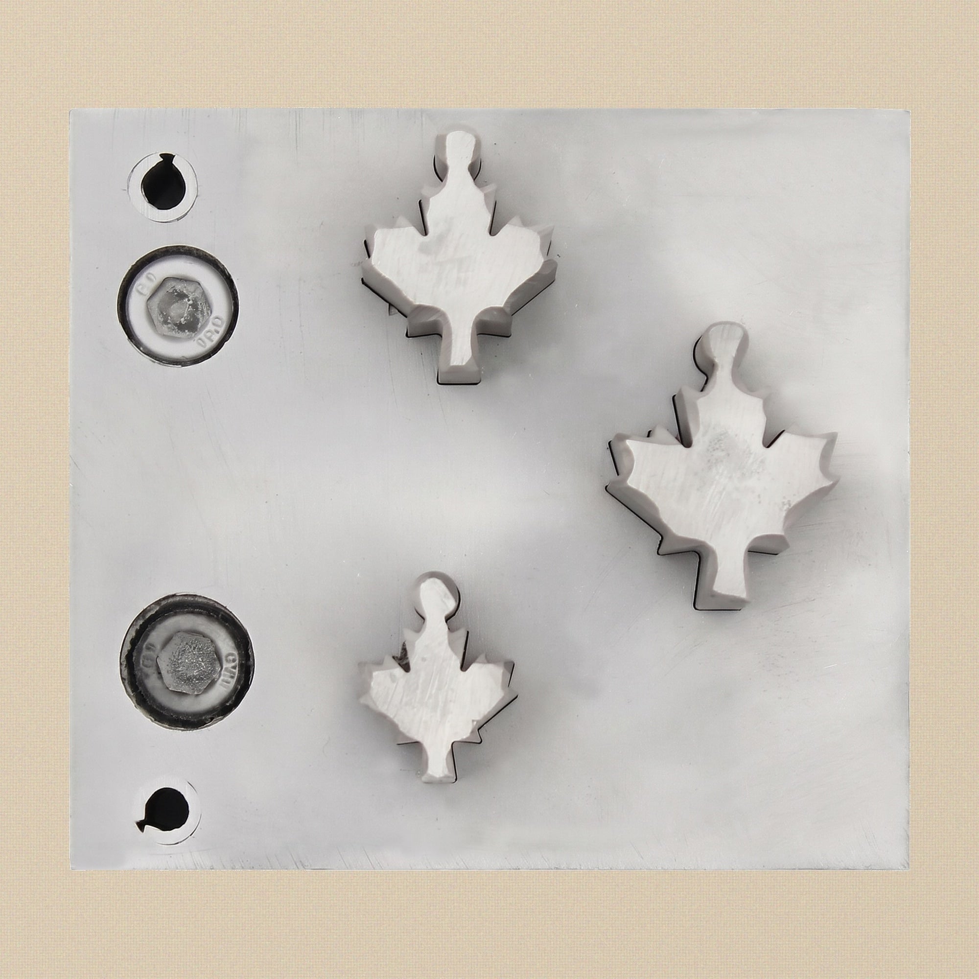 Maple Leaf Steel Disc Cutter Set, 3 Punches, 13-25 mm, Jewellery Making Tool | Disc Cutter Set | Toolsmith Ltd UK