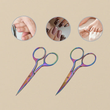 Rainbow Manicure & Embroidery Scissors, 3.5-Inch Precision | Precision Scissors | Toolsmith Ltd UK