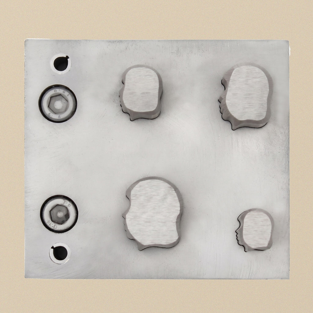 Cameo Head Steel Disc Cutter Set, 4 Punches, 9-21 mm, Jewellery Making Tool | Bench Tools | Toolsmith Ltd UK