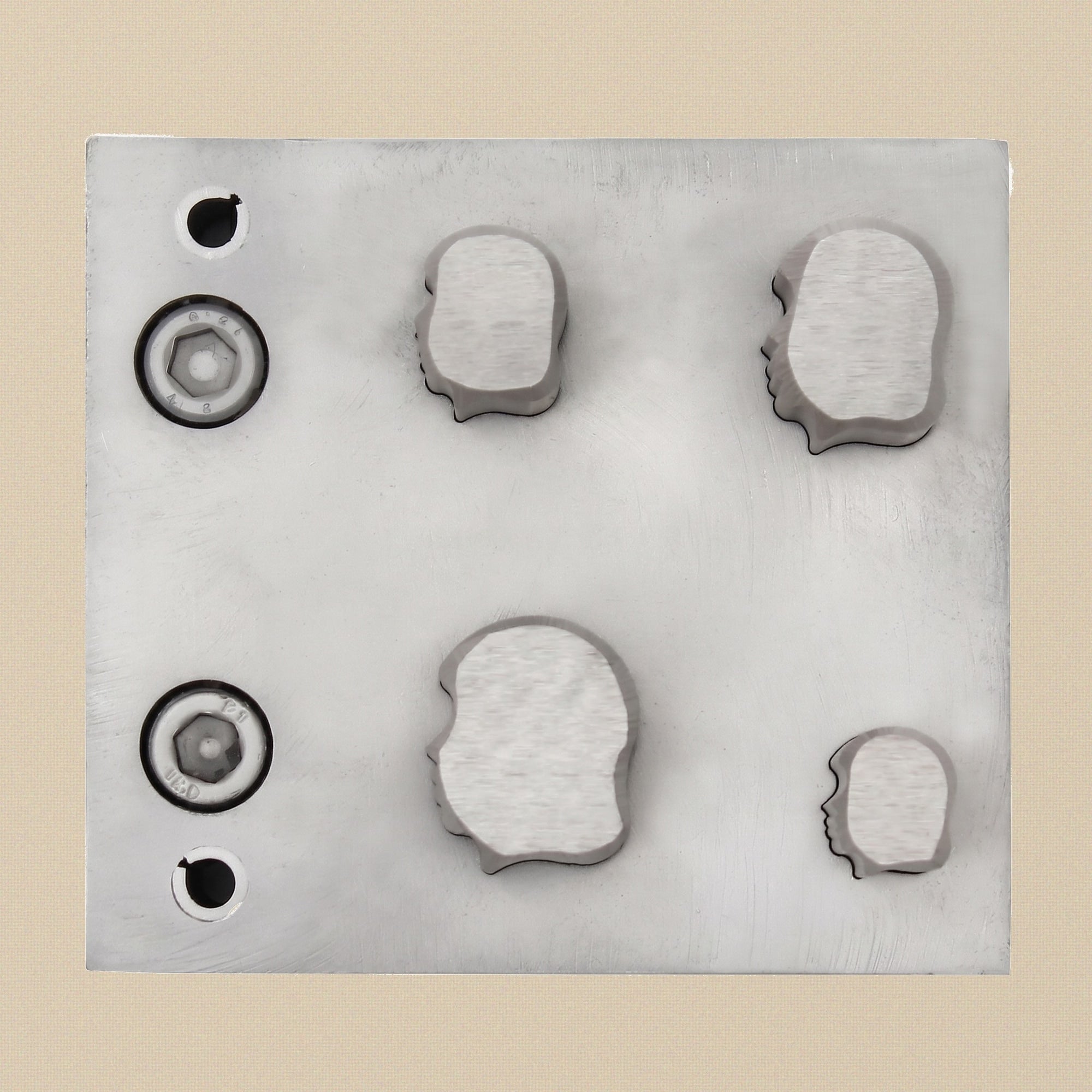 Cameo Head Steel Disc Cutter Set, 4 Punches, 9-21 mm, Jewellery Making Tool | Bench Tools | Toolsmith Ltd UK