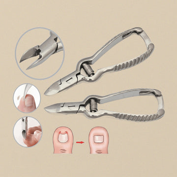 Barrel-Spring Toe-Nail Nippers, Heavy-Duty Podiatry Cutters | Nail & Cuticle Nippers | Toolsmith Ltd UK