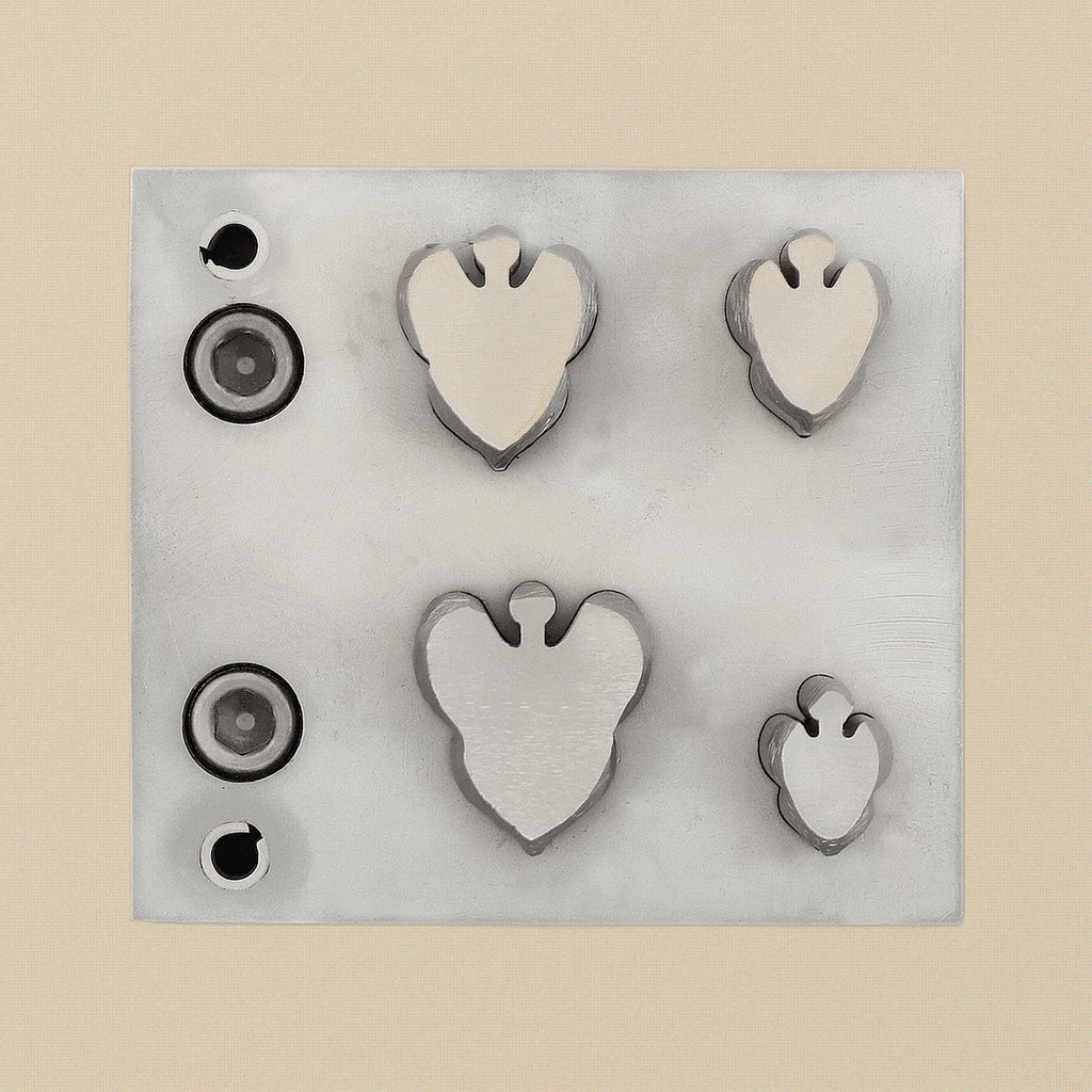 Angel Steel Disc Cutter Set, 4 Punches, 11-24 mm, Jewellery Making Tool