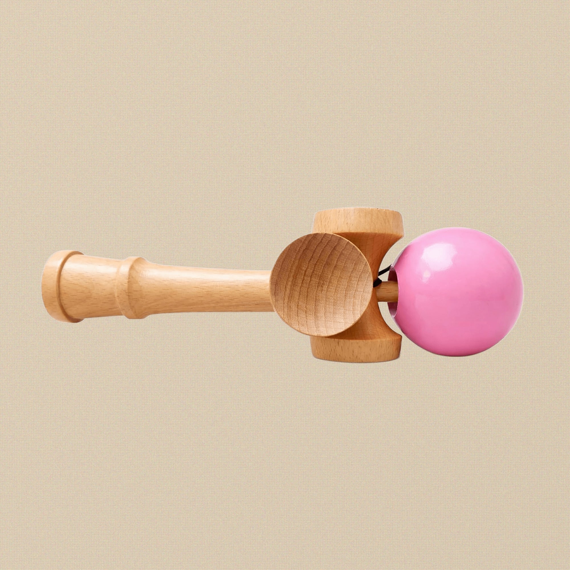 Professional Kendama, Pink Ball, Beech Wood, 5-Way Competition Grade | Hobby & Craft Tools | Toolsmith Ltd UK