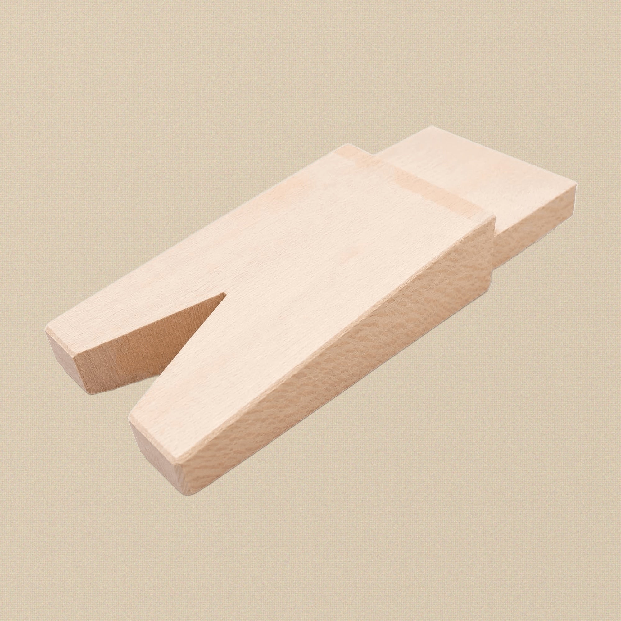 Wooden Bench Pin with V-Slot, Replacement for Bench Anvil, 13.3 cm