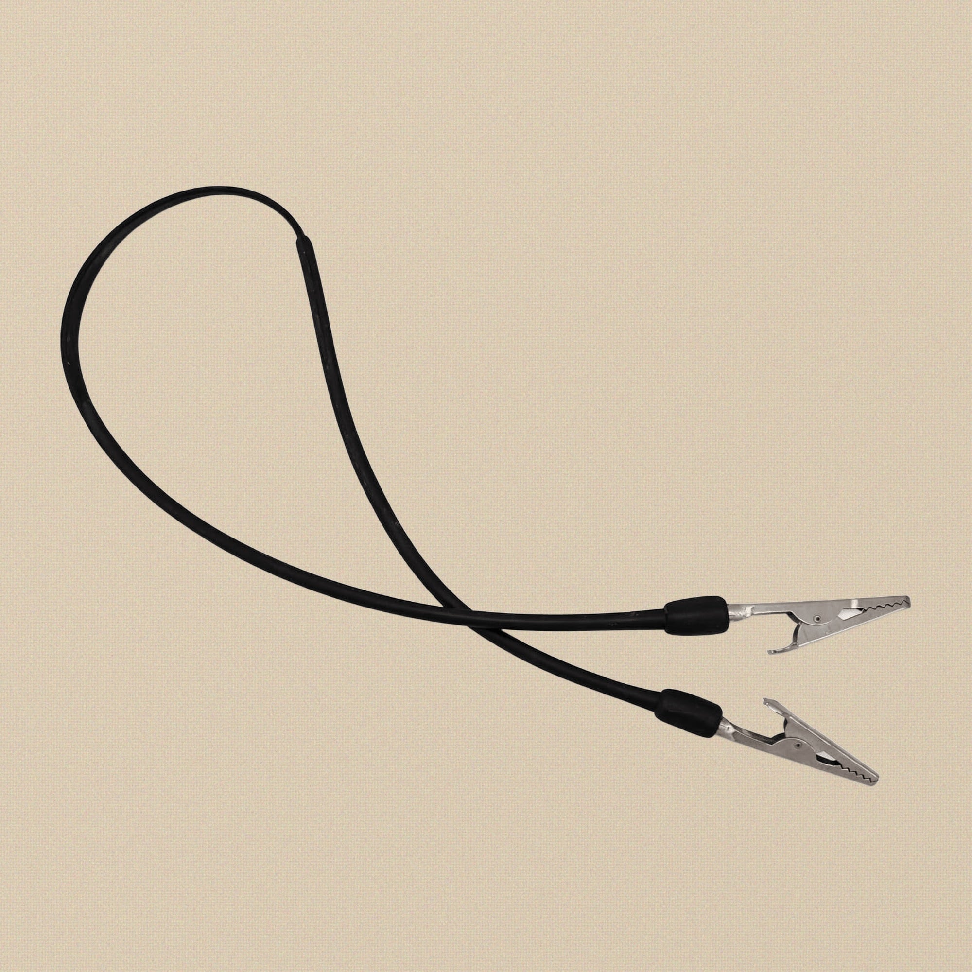 Dental Bib Holder with Black Cord & Stainless Steel Crocodile Clips, 16 Inch | Dental Instruments | Toolsmith Ltd UK