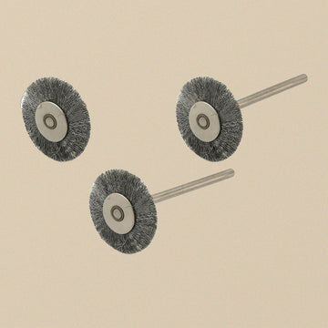 Stainless Steel Wire Wheel Brushes, Single Row, for Rotary Tools & Jewellery | Jewellery Making Tools | Toolsmith Ltd UK