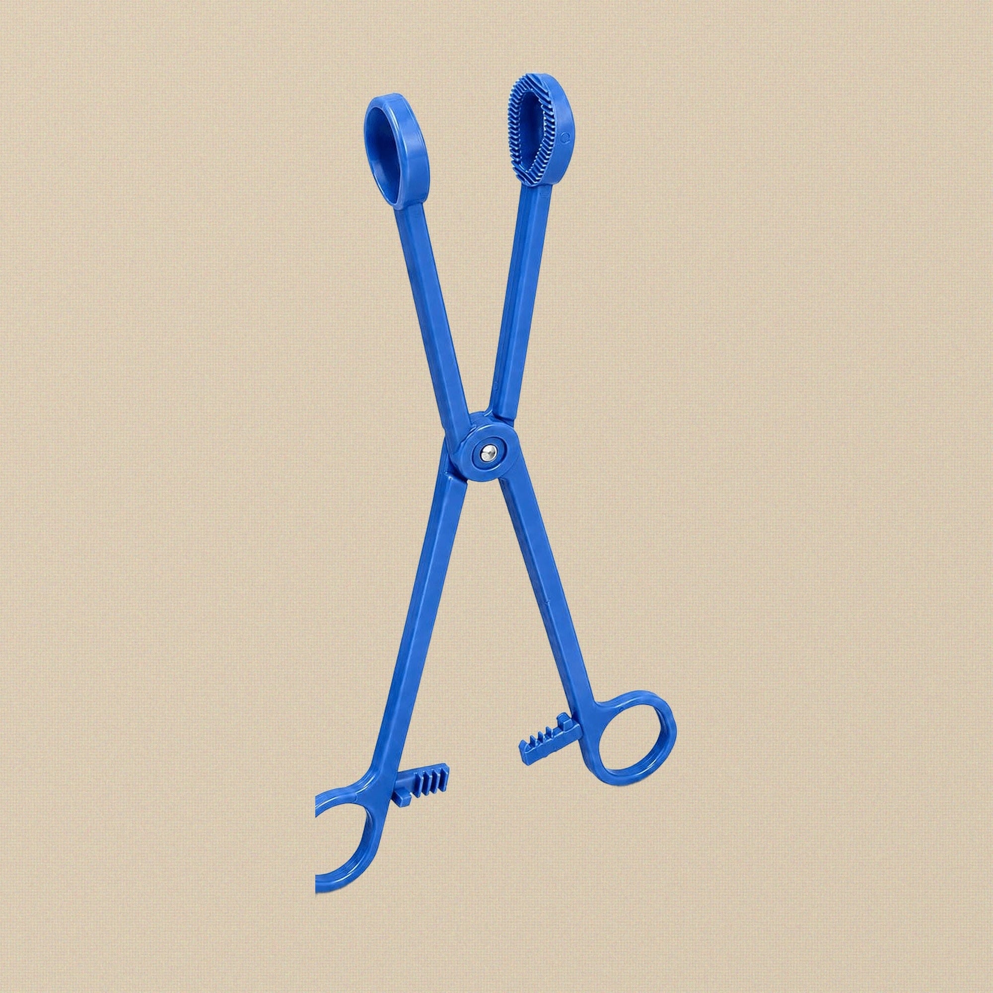 Plastic Sponge Forceps Clamp, Blue, Slide-Lock, Multipurpose Surgical & Piercing Tweezers
