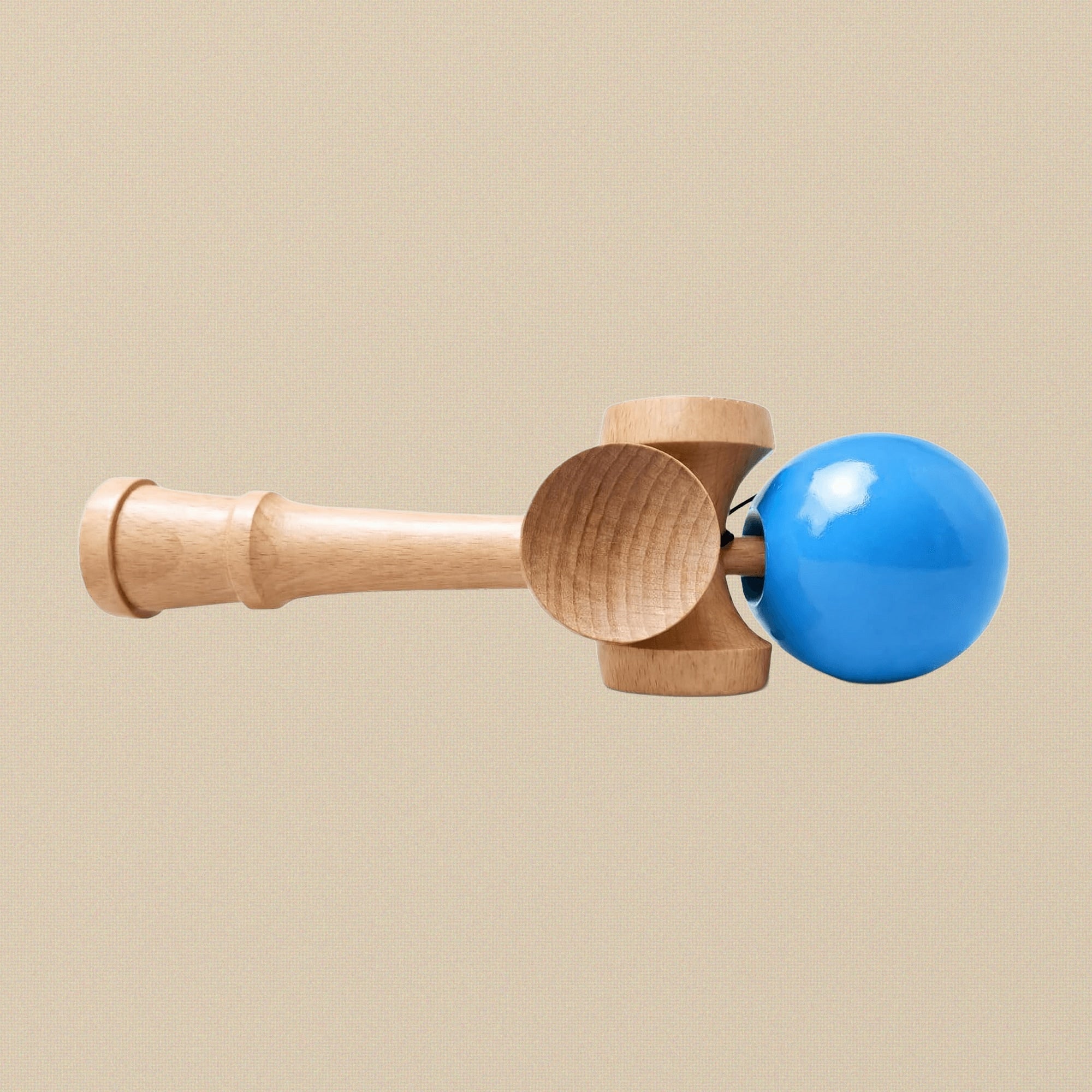 Professional Kendama, Blue Ball, Beech Wood, 5-Way Competition Grade | Hobby & Craft Tools | Toolsmith Ltd UK