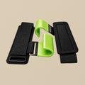 Weight Lifting Wrist Hook Straps, Green, Neoprene Padded, Pair, for Gym & Power Lifting